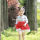 girls boutique linen christmas dress